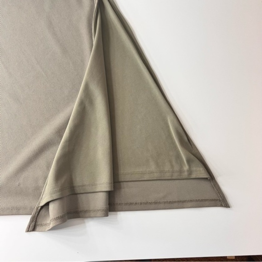 AFRM Asymmetrical Midi Tan Side Slit Skirt - Picture 5 of 8